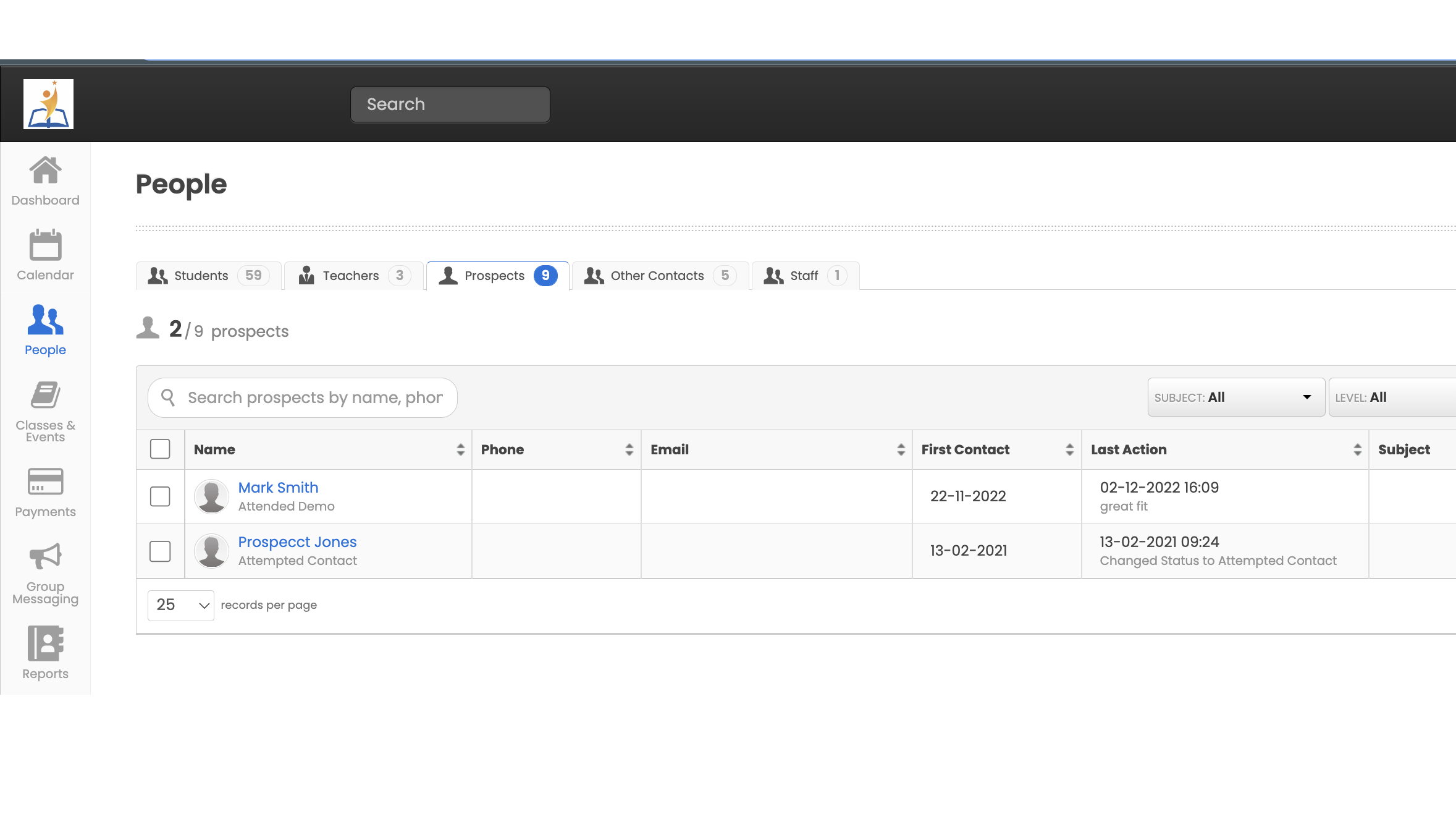 Automatically add new prospects